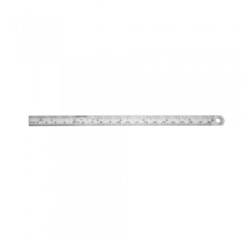 Ruler Graduated in mm and inches Stainless Steel, 22 cm - 8 3/4" Measuring Range 200 mm